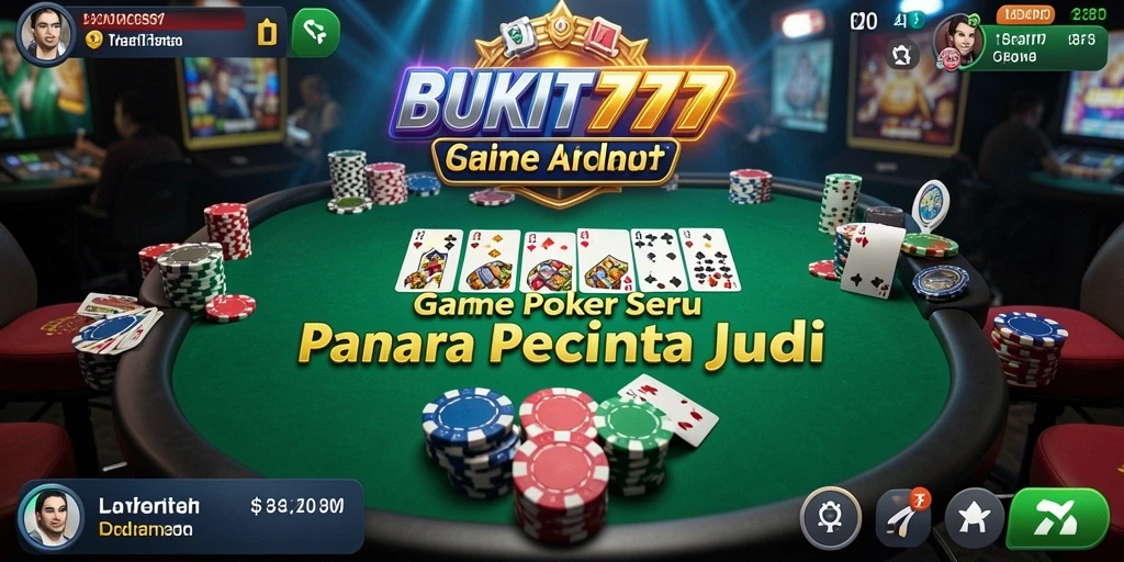 Gameplay poker yang menarik di BUKIT777 dengan pemain lain.