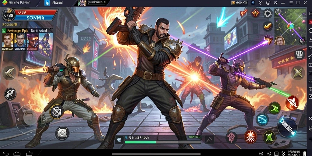 Screenshot menunjukkan pertarungan intens dalam C789 dengan aksi yang mendebarkan.