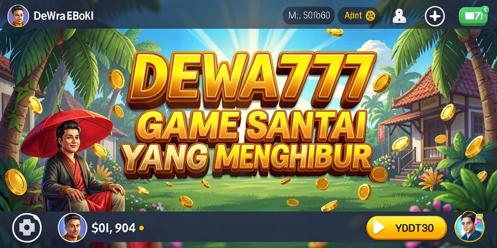 Tampilan gameplay DEWA777 yang menghibur dan penuh warna.