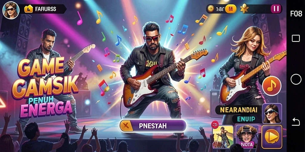 Tampilan gameplay F08 yang memukau dan interaktif.