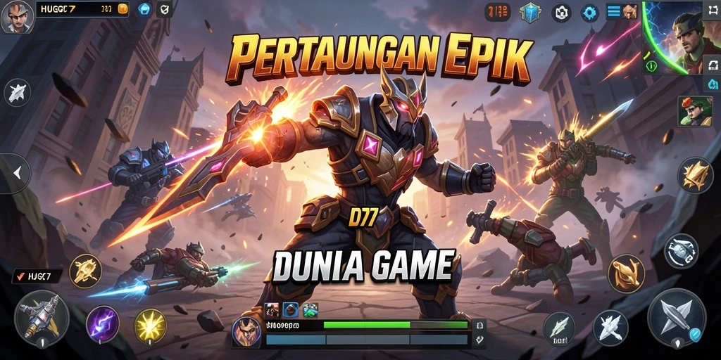 Gameplay Fighting yang intens dan mendebarkan di HUGO77.