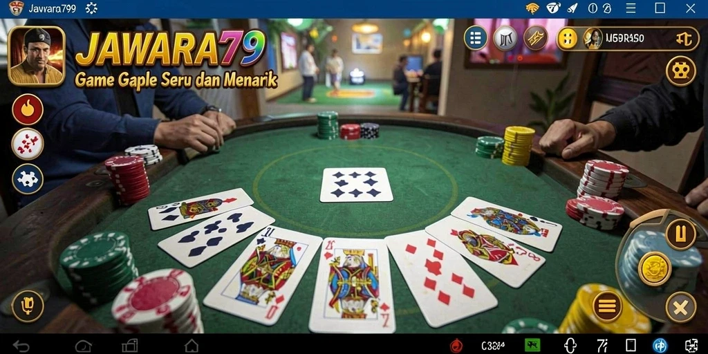 Tampilan gameplay <strong>JAWARA79</strong> yang seru dalam permainan Gaple.