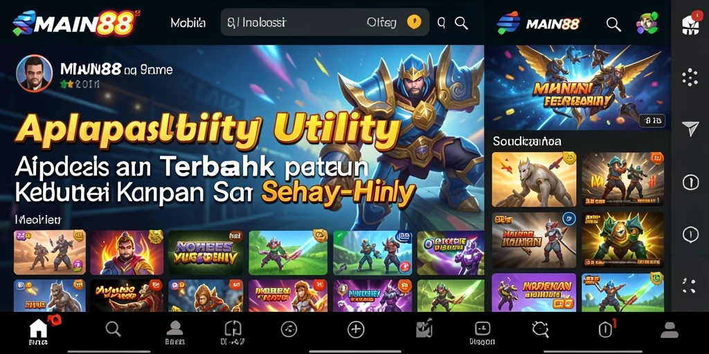 Screenshot utama MAIN88 menunjukkan antarmuka aplikasi yang intuitif dan mudah digunakan.
