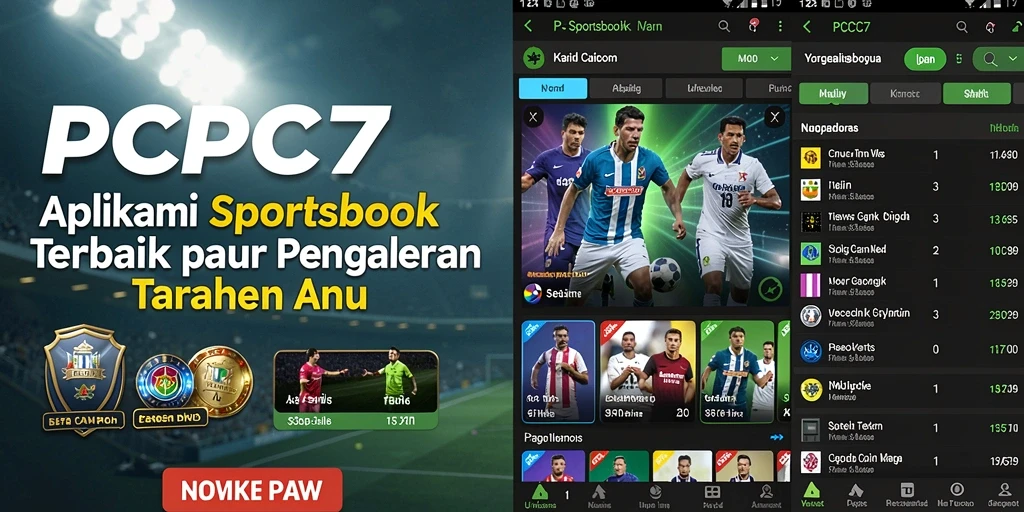 Screenshot utama PCPC7 menampilkan aktivitas taruhan olahraga yang menarik.