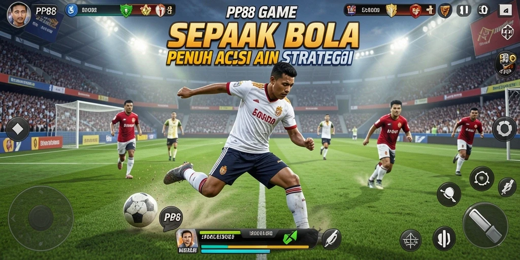 Gameplay PP88 yang mendebarkan dalam sebuah pertandingan sepak bola.