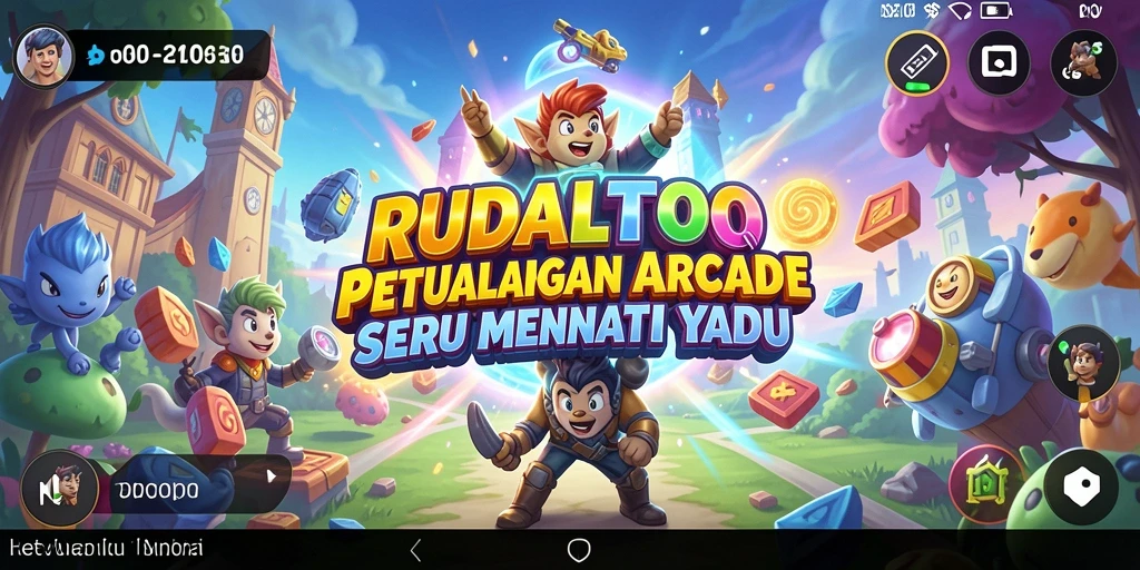 Screenshot gameplay RUDALTOTO menampilkan aksi seru dalam game Arcade.