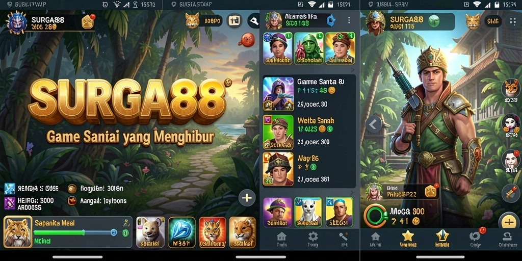 Screenshot gameplay SURGA88 yang menggambarkan keseruan permainan Casual.